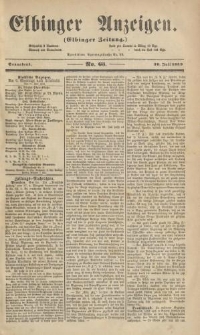 Elbinger Anzeigen, Nr. 63. Sonnabend, 30. Juli 1859