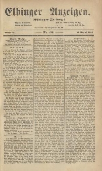 Elbinger Anzeigen, Nr. 68. Mittwoch, 17. August 1859