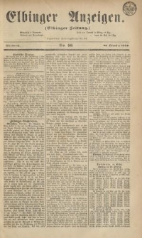 Elbinger Anzeigen, Nr. 88. Mittwoch, 26. Oktober 1859