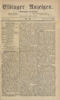 Elbinger Anzeigen, Nr. 93. Sonnabend, 12. November 1859