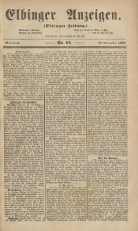 Elbinger Anzeigen, Nr. 94. Mittwoch, 16. November 1859