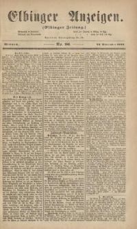 Elbinger Anzeigen, Nr. 96. Mittwoch, 23. November 1859