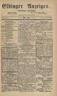 Elbinger Anzeigen, Nr. 103. Sonnabend, 17. Dezember 1859