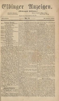 Elbinger Anzeigen, Nr. 9. Sonnabend, 28. Januar 1860