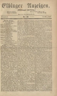 Elbinger Anzeigen, Nr. 23. Sonnabend, 17. März 1860