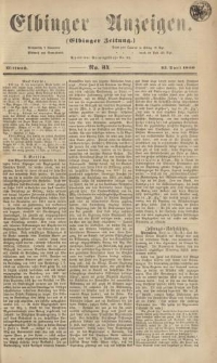 Elbinger Anzeigen, Nr. 34. Mittwoch, 25. April 1860