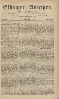 Elbinger Anzeigen, Nr. 38. Mittwoch, 9. Mai 1860