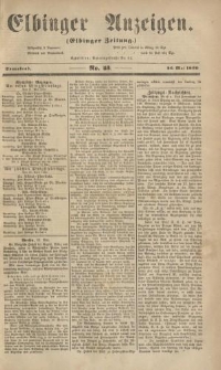 Elbinger Anzeigen, Nr. 43. Sonnabend, 26. Mai 1860