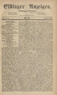 Elbinger Anzeigen, Nr. 49. Sonnabend, 16. Juni 1860