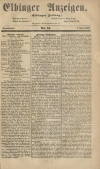 Elbinger Anzeigen, Nr. 55. Sonnabend, 7. Juli 1860