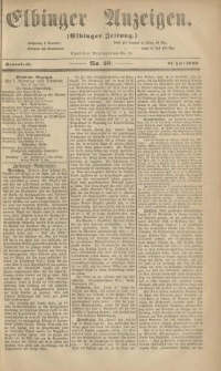 Elbinger Anzeigen, Nr. 59. Sonnabend, 21. Juli 1860