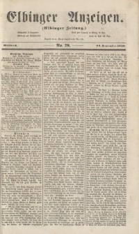 Elbinger Anzeigen, Nr. 78. Mittwoch, 26. September 1860