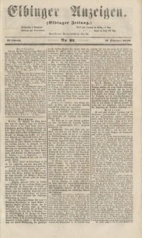 Elbinger Anzeigen, Nr. 84. Mittwoch, 17. Oktober 1860