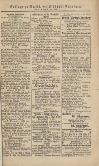 Elbinger Anzeigen, Nr. 54. Mittwoch, 4. Juli 1860