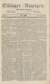 Elbinger Anzeigen, Nr. 100. Mittwoch, 12. Dezember 1860