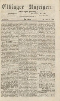 Elbinger Anzeigen, Nr. 102. Mittwoch, 19. Dezember 1860
