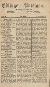 Elbinger Anzeigen, Nr. 104. Montag, 24. Dezember 1860