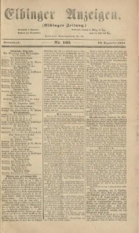 Elbinger Anzeigen, Nr. 105. Sonnabend, 29. Dezember 1860