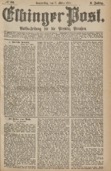 Elbinger Post, Nr.56 Donnerstag 8 März 1877, 4 Jh