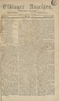 Elbinger Anzeigen, Nr. 8. Sonnabend, 25. Januar 1862