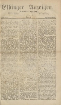 Elbinger Anzeigen, Nr. 9. Mittwoch, 29. Januar 1862