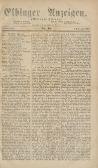 Elbinger Anzeigen, Nr. 10. Sonnabend, 1. Februar 1862
