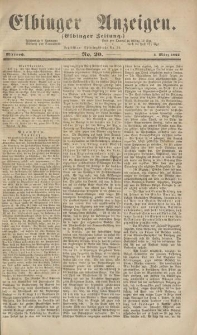 Elbinger Anzeigen, Nr. 20. Mittwoch, 5. März 1862