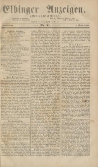 Elbinger Anzeigen, Nr. 21. Sonnabend, 8. März 1862