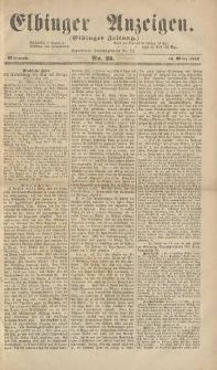Elbinger Anzeigen, Nr. 24. Mittwoch, 19. März 1862