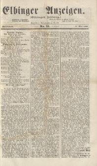 Elbinger Anzeigen, Nr. 41. Sonnabend, 17. Mai 1862