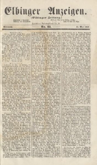 Elbinger Anzeigen, Nr. 42. Mittwoch, 21. Mai 1862