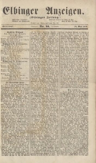 Elbinger Anzeigen, Nr. 43. Sonnabend, 24. Mai 1862
