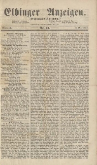 Elbinger Anzeigen, Nr. 44. Mittwoch, 28. Mai 1862