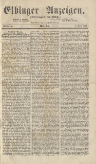Elbinger Anzeigen, Nr. 46. Mittwoch, 4. Juni 1862