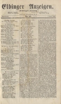 Elbinger Anzeigen, Nr. 47. Sonnabend, 7. Juni 1862