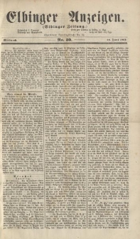 Elbinger Anzeigen, Nr. 50. Mittwoch, 18. Juni 1862