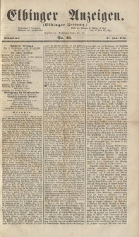 Elbinger Anzeigen, Nr. 53. Sonnabend, 28. Juni 1862