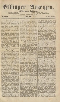Elbinger Anzeigen, Nr. 66. Mittwoch, 13. August 1862