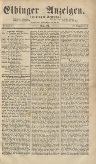 Elbinger Anzeigen, Nr. 71. Sonnabend, 30. August 1862