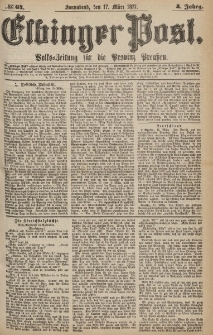 Elbinger Post, Nr.64 Sonnabend 17 März 1877, 4 Jh