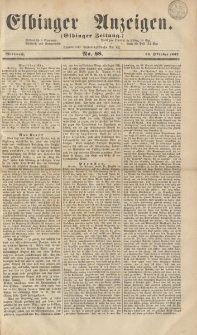 Elbinger Anzeigen, Nr. 88. Mittwoch, 29. Oktober 1862