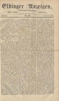Elbinger Anzeigen, Nr. 90. Mittwoch, 5. November 1862