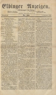 Elbinger Anzeigen, Nr. 100. Sonnabend, 6. Dezember 1862