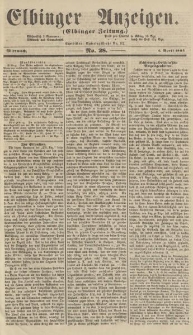 Elbinger Anzeigen, Nr. 28. Mittwoch, 6. April 1864