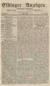 Elbinger Anzeigen, Nr. 29. Sonnabend, 9. April 1864