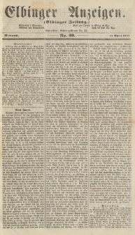 Elbinger Anzeigen, Nr. 30. Mittwoch, 13. April 1864