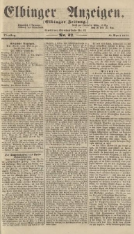 Elbinger Anzeigen, Nr. 32. Dienstag, 19. April 1864
