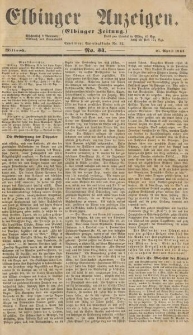 Elbinger Anzeigen, Nr. 34. Mittwoch, 27. April 1864
