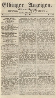 Elbinger Anzeigen, Nr. 37. Sonnabend, 7. Mai 1864