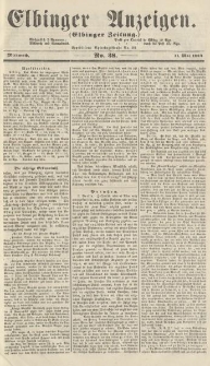 Elbinger Anzeigen, Nr. 38. Mittwoch, 11. Mai 1864